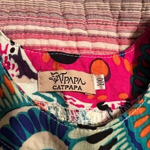 CATPAPA Kids Colorful Print Sleeveless Dress Size 100‎ Cotton